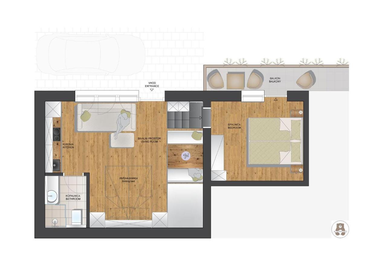 Apartma J.E.Z. Бохинь Экстерьер фото
